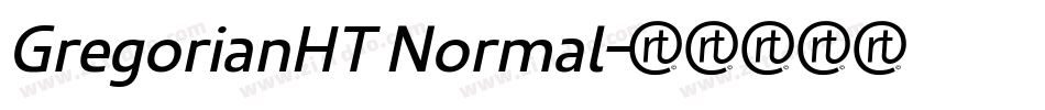 GregorianHT Normal字体转换